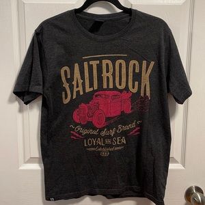 Saltrock dark grey graphic Tshirt “Loyal to the sea” from UK S